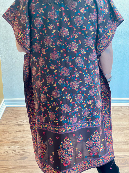 Coffee Silk Kimono