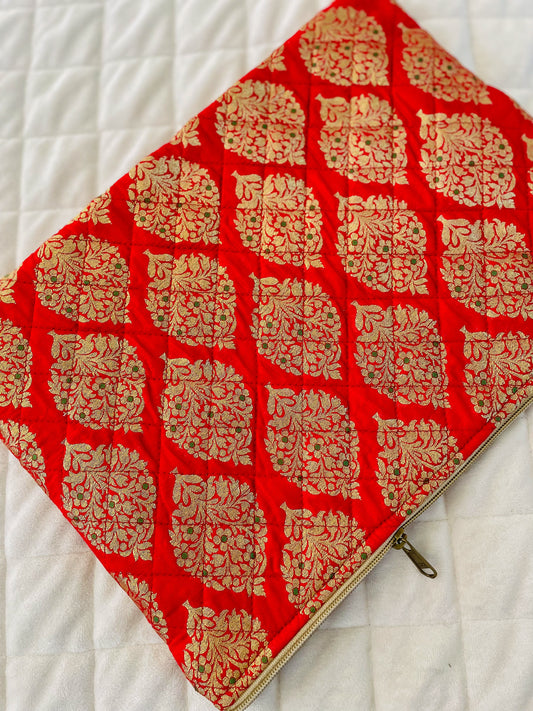 Quilted Saree Laptop Case