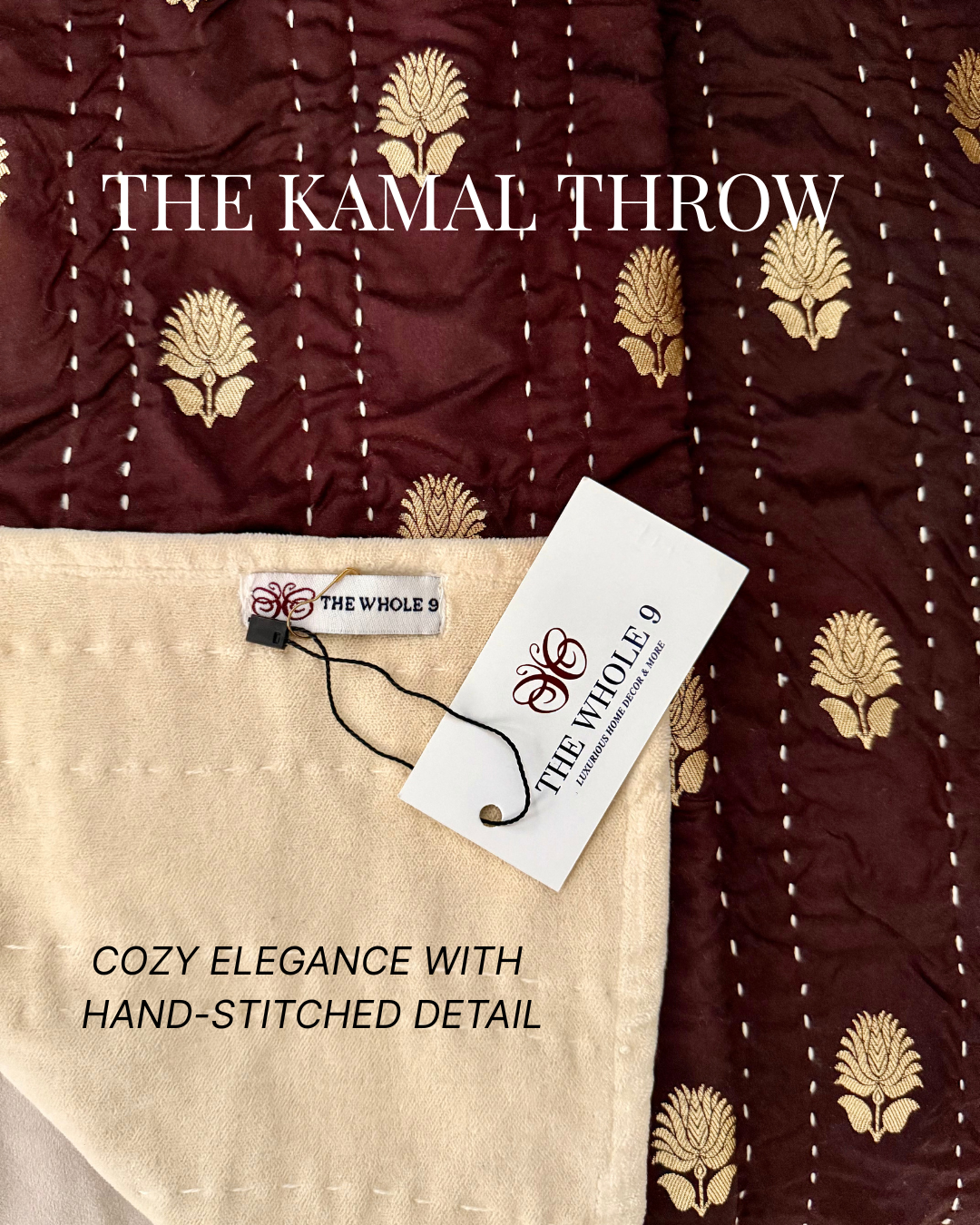 The Kamal Collection - Kantha Hand-Stitched Throw