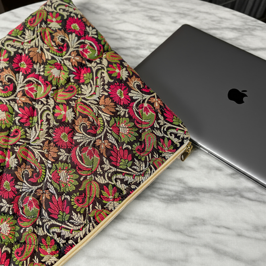Quilted Saree Laptop Case